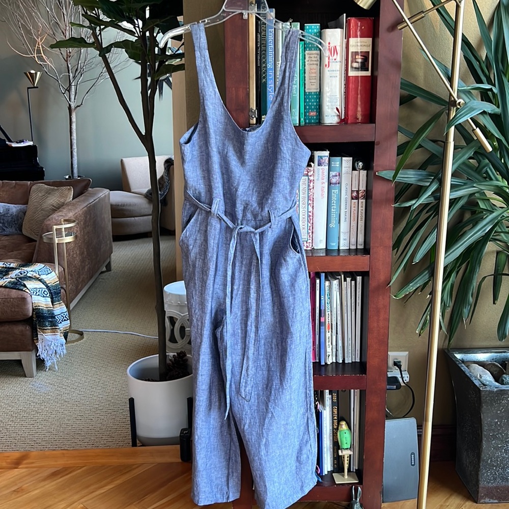 Rachel Zoe 100% Linen Jumpsuit
